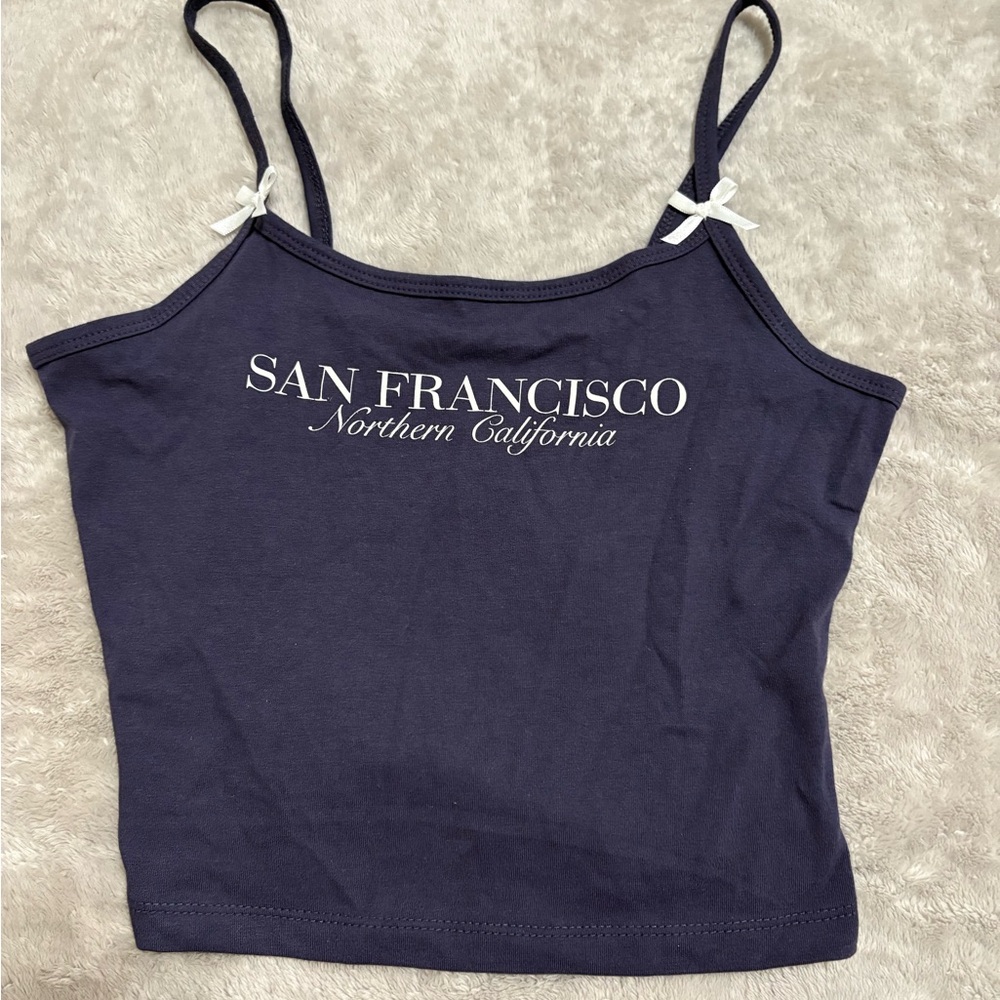 Navy Blue Women's Tank Top